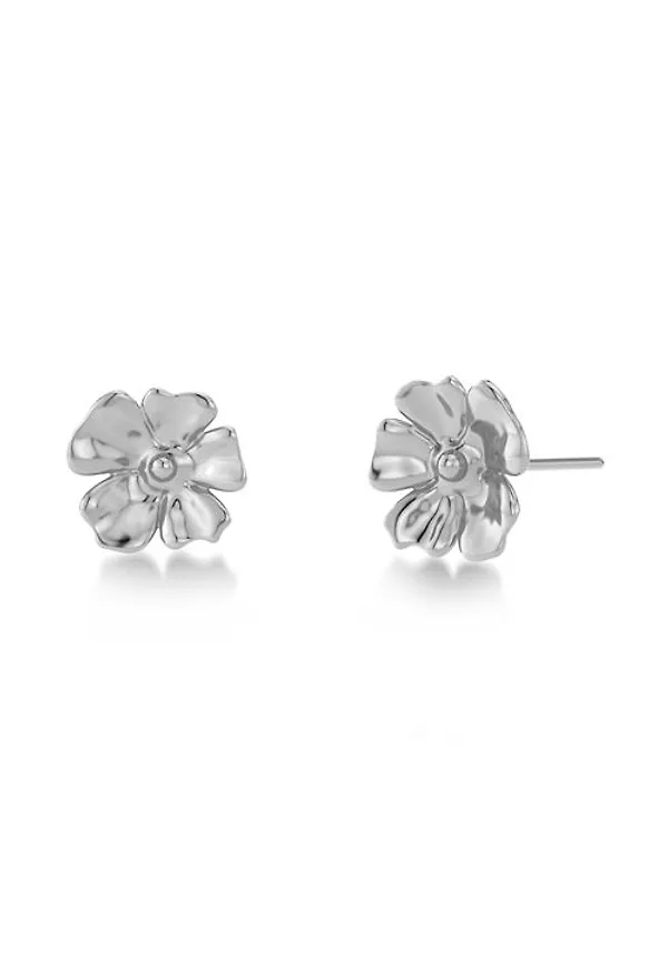 Floral studs s steel