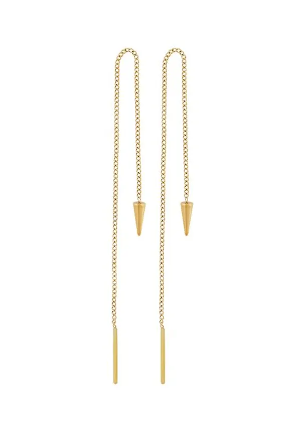 MQ Marqet Edblad Peak Chain Earrings Örhängen Gold Dam One