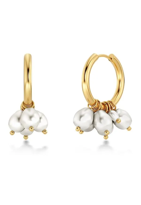 Edblad Pearl signet hoops g Accessoarer GOLD Dam ONE