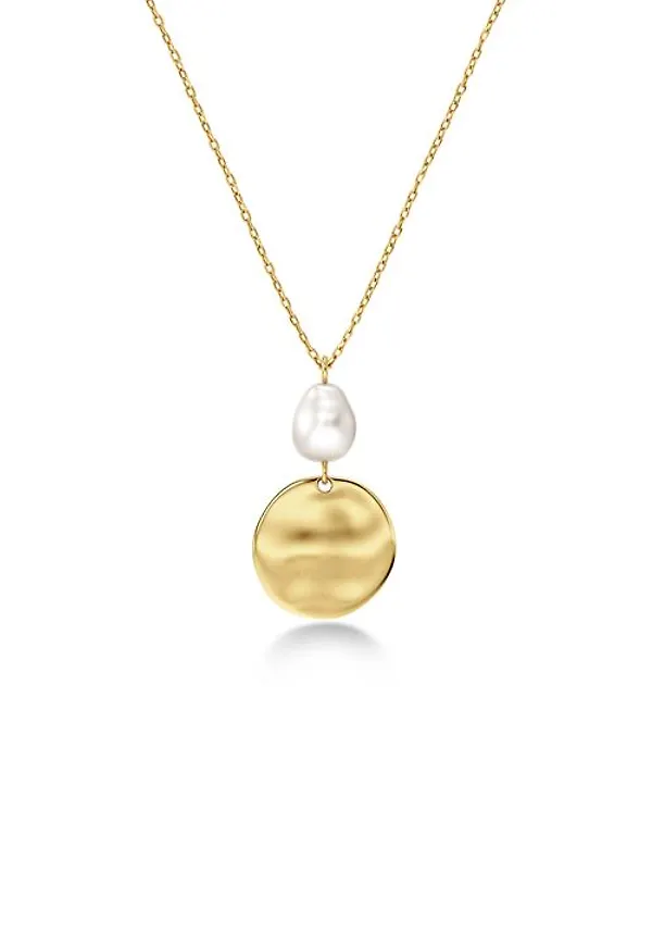 Edblad Pearl signet necklac Accessoarer GOLD Dam ONE