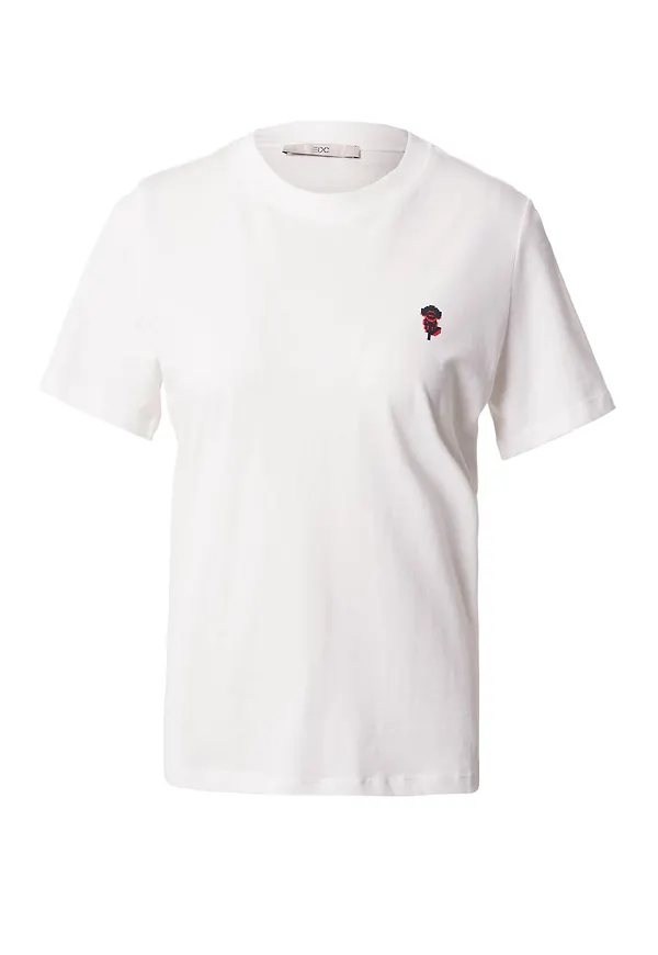 EDC BY ESPRIT T-shirt röd / svart / off-white