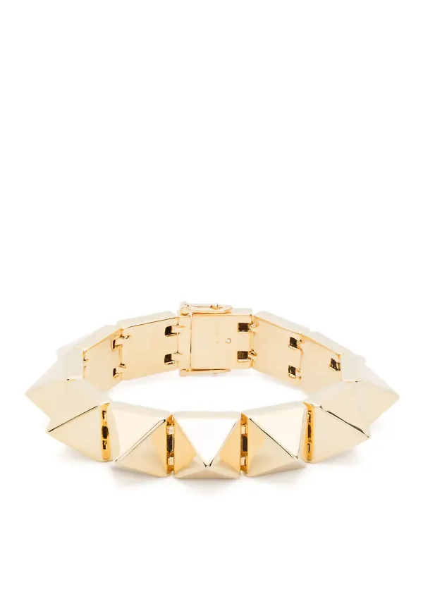 Eddie Borgo large Pyramid bracelet - Guldfärgad