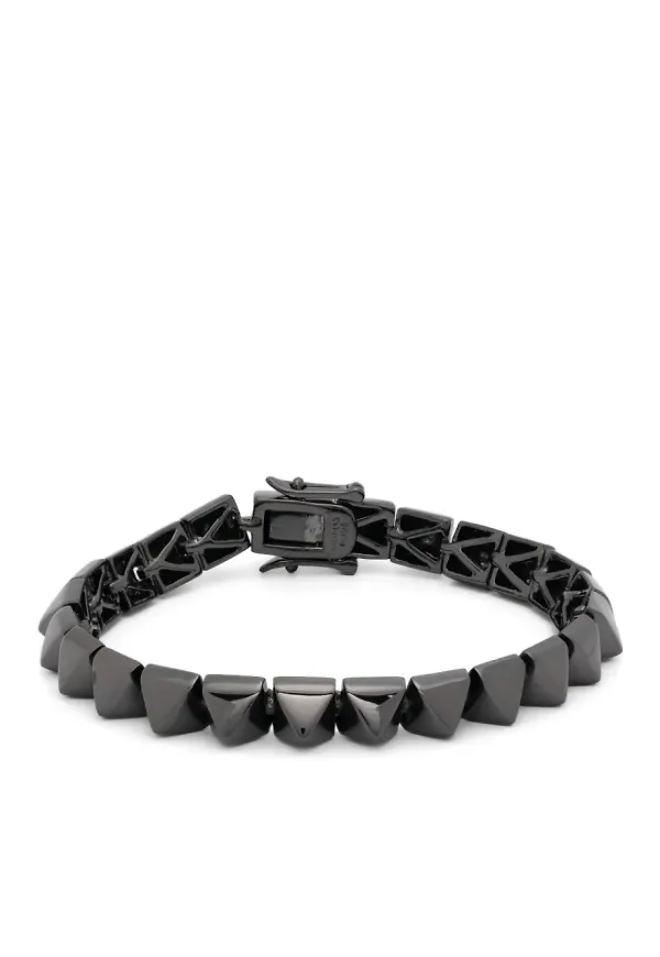 Eddie Borgo Pyramid armband - Grå