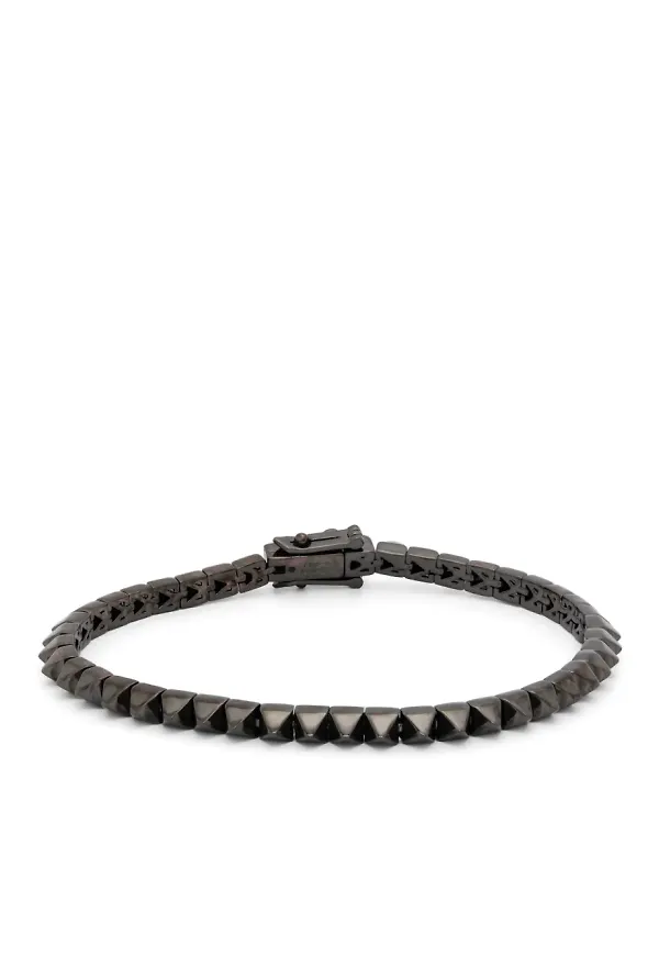 Eddie Borgo Pyramid Tennis bracelet - Grå