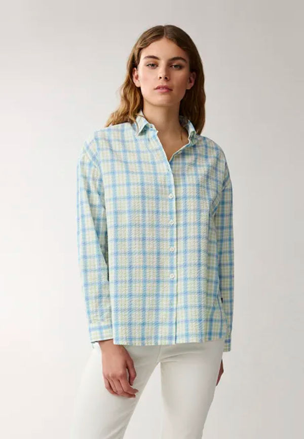 Edith Organic Cotton Seersucker Shirt