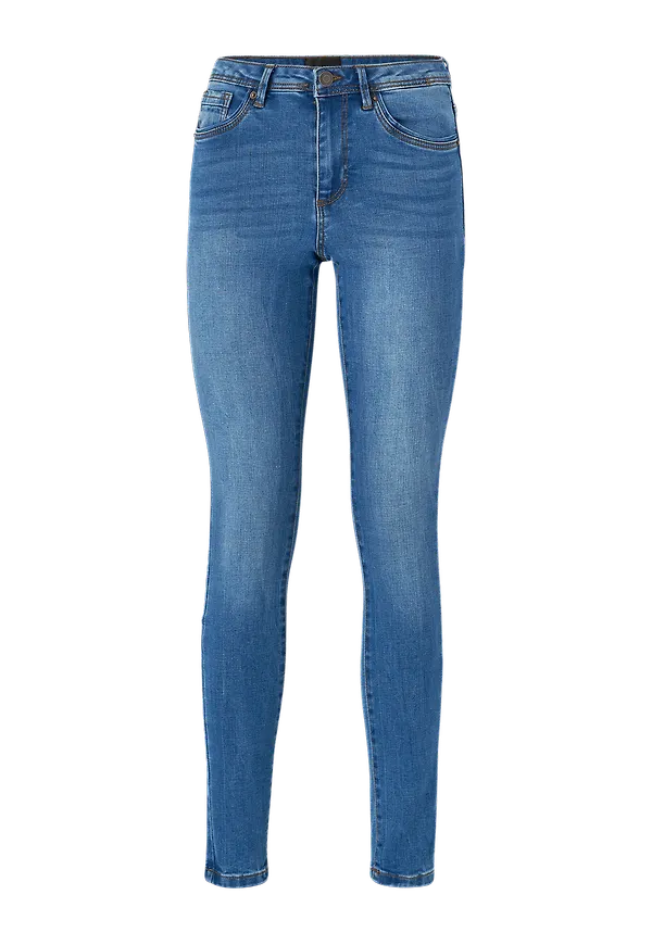Vero Moda - Jeans vmTanya MR S Piping - Blå