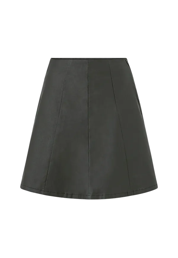 Vila - Kjol viCommit HW Short Coated Skirt - Svart