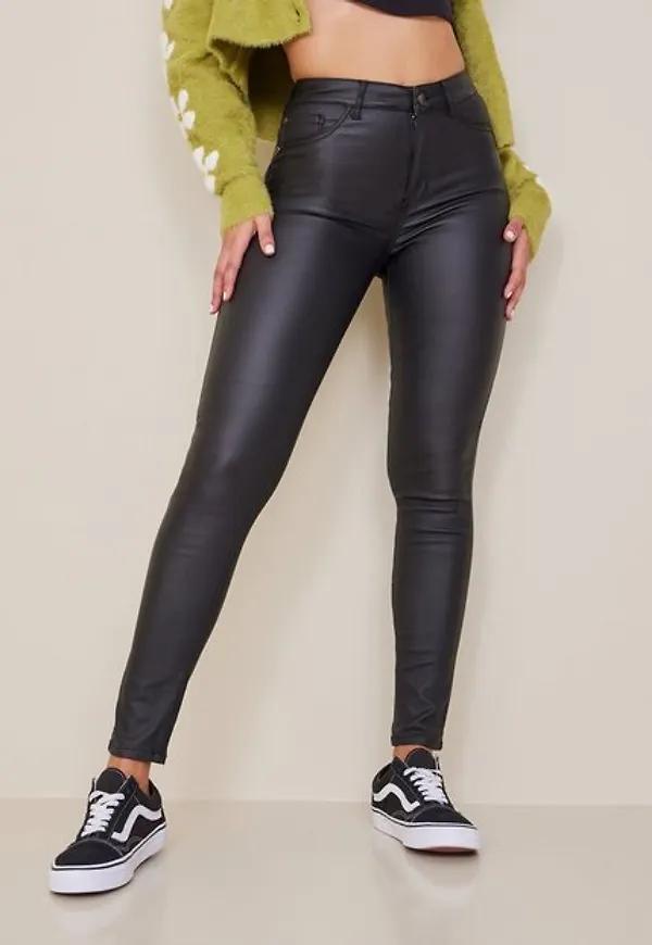 Jacqueline de Yong Jdynewthunder Coated High Skn Pnt N Byxor