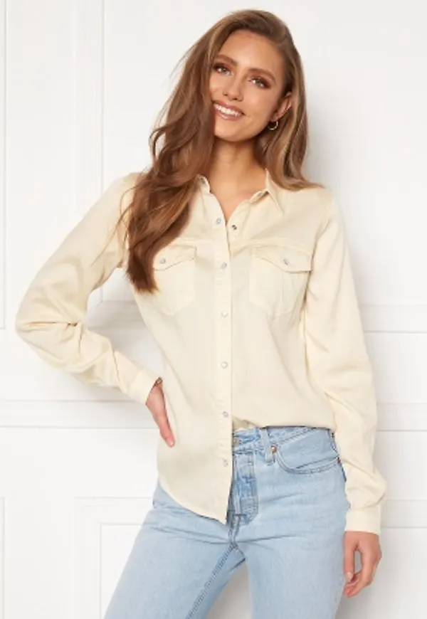 VILA Bista Denim Shirt Birch M