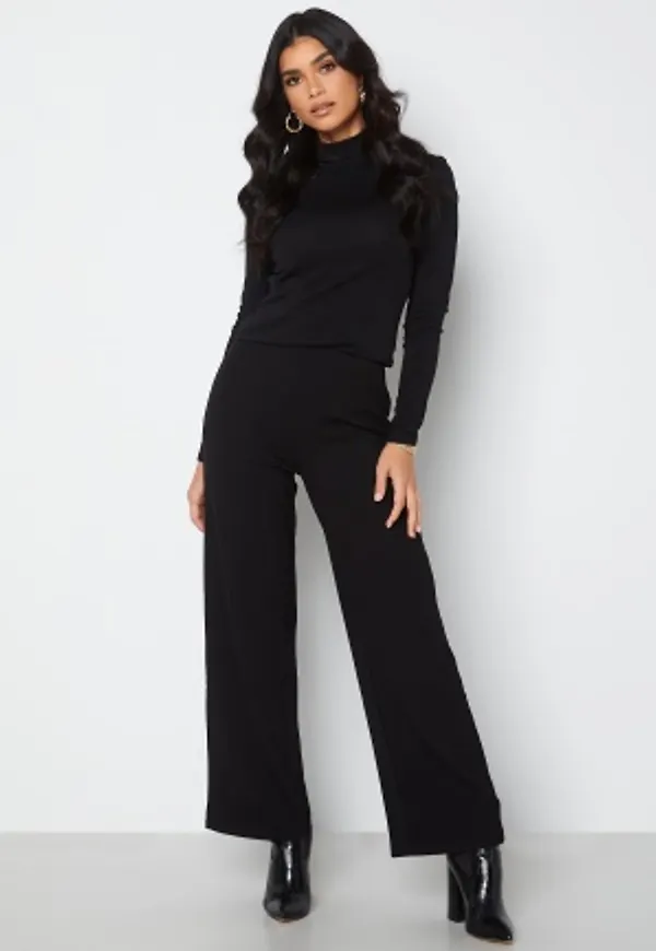 Pieces Fraya HW Wide Pant Black XS