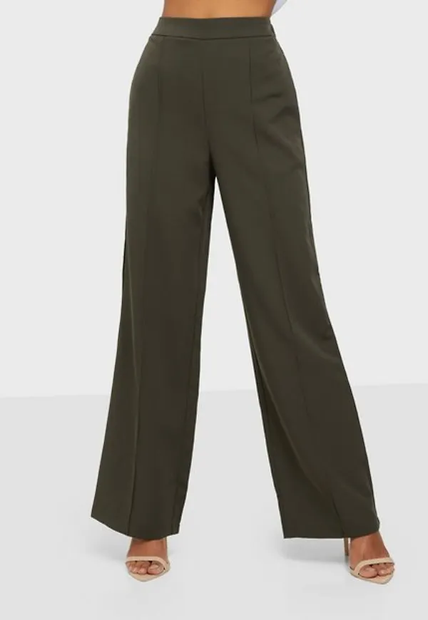 Pieces Pcbossy Hw Wide Pants Noos Vida byxor Black Olive Cp