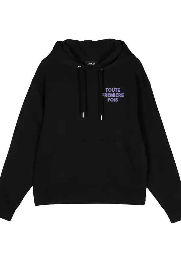EGONlab. hoodie med grafiskt tryck - Svart