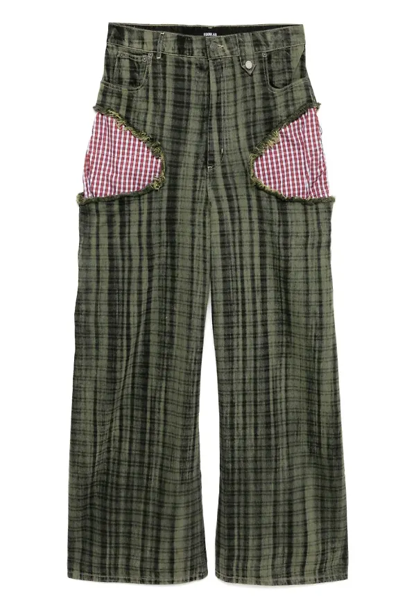 EGONlab. jeans med slitning - Grön