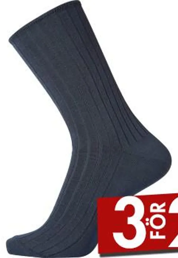 Egtved Strumpor Cotton No Elastic Socks Mörkblå Strl 45/48 Herr
