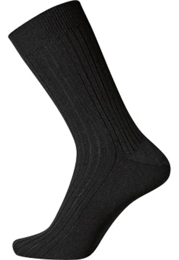 Egtved Strumpor Wool Broadrib Sock Svart ull Strl 38/40