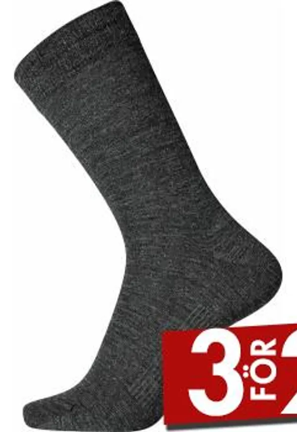 Egtved Strumpor Wool Sock Mörkgrå Strl 36/41