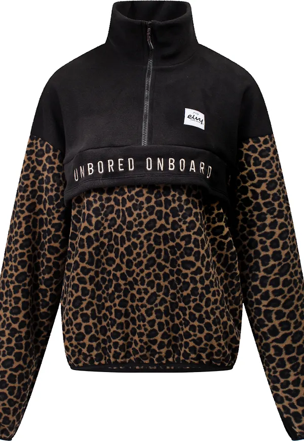 Eivy Women's Ball Fleece Leopard / Black