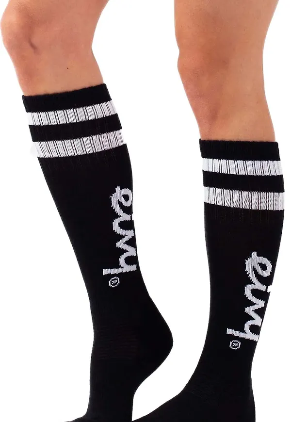 Eivy Women's Cheerleader Wool Socks Black