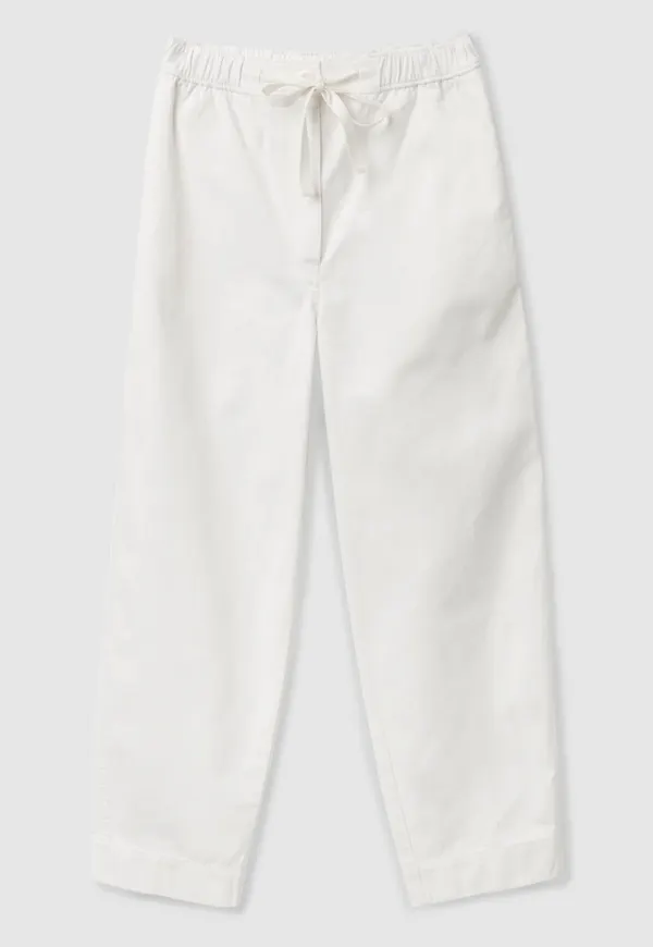 ELASTICATED BARREL LEG TROUSERS
