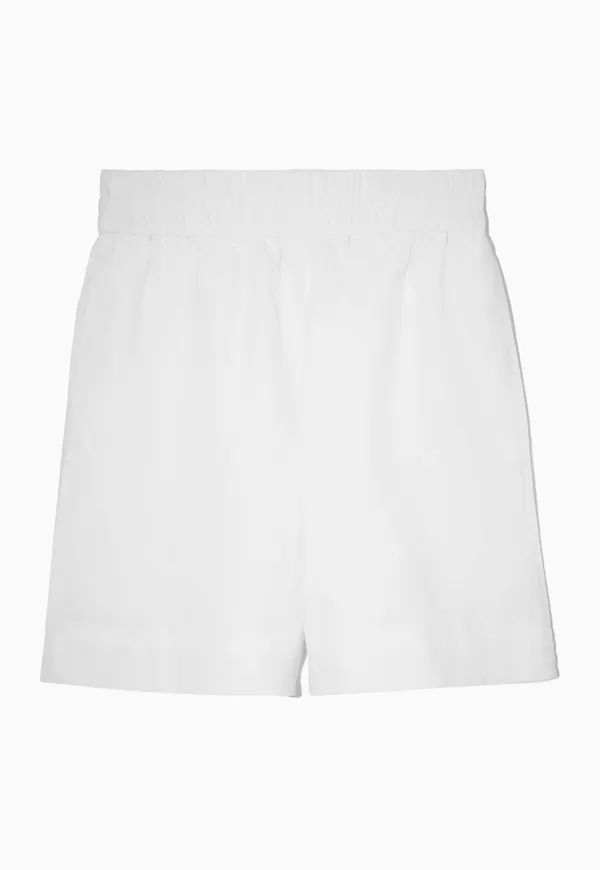 ELASTICATED LINEN SHORTS