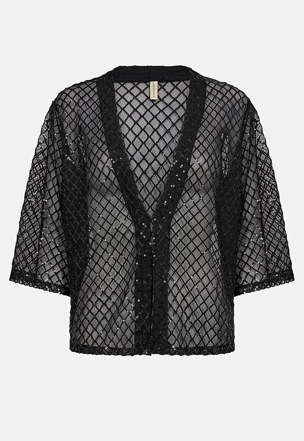 Elegant innejacka med paljetter