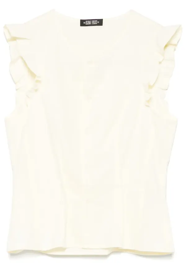 Elena Velez Prairie topp - Gul