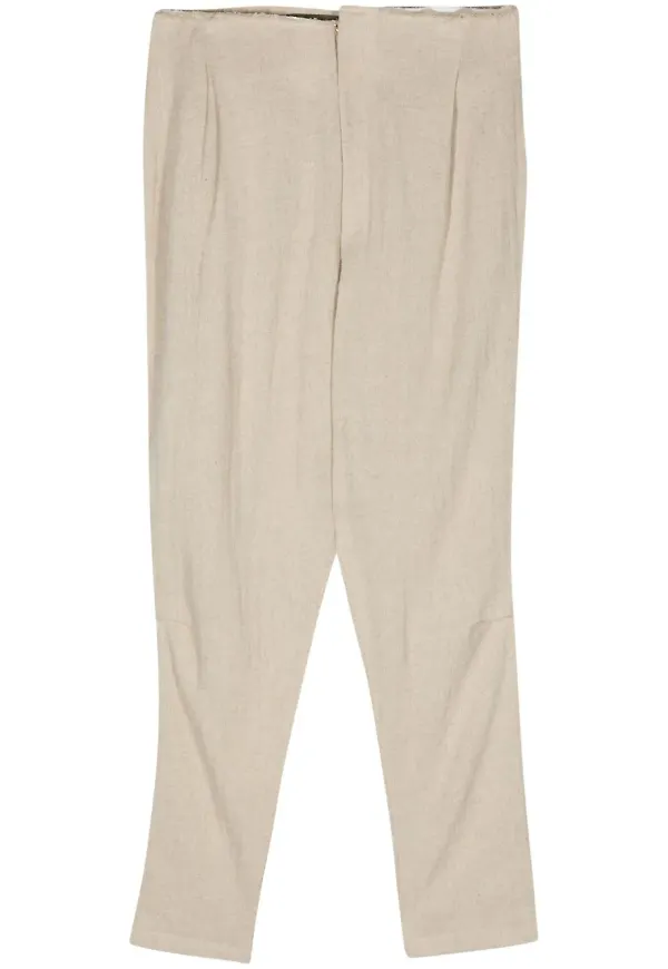 Elena Velez slacks med hög midja - Neutral