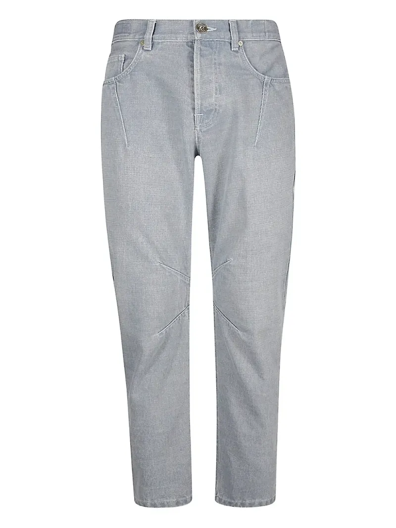 Eleventy jeans med veckad front - Grå