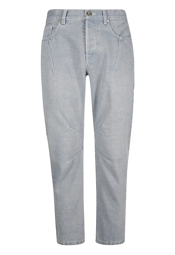 Eleventy jeans med veckad front - Grå