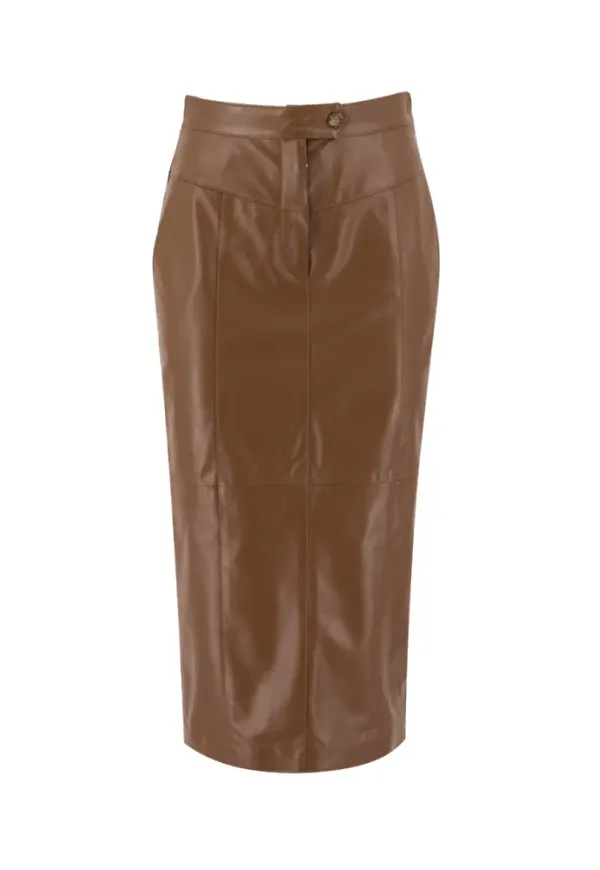 Eleventy Kjol F85Gonf01_pel0f019_04 Brun, Dam