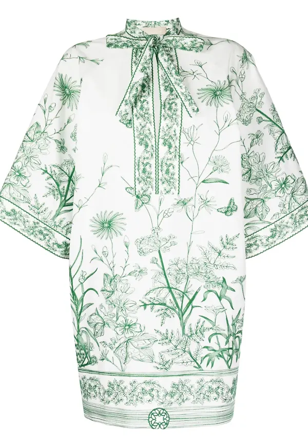 Elie Saab broderad blus med halvärm - Vit – Farfetch