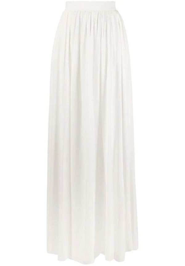 Elie Saab långkjol i chiffong - Vit