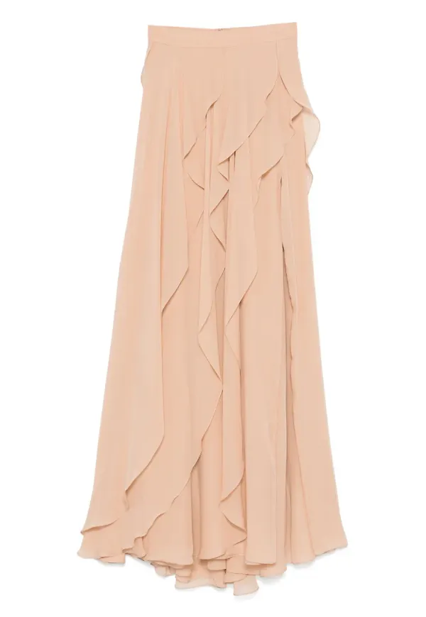 Elie Saab midikjol i siden - Rosa