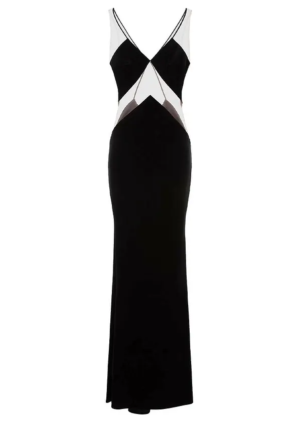 Elisabetta Franchi - Balklänningar - Svart - Dam - Storlek: XS