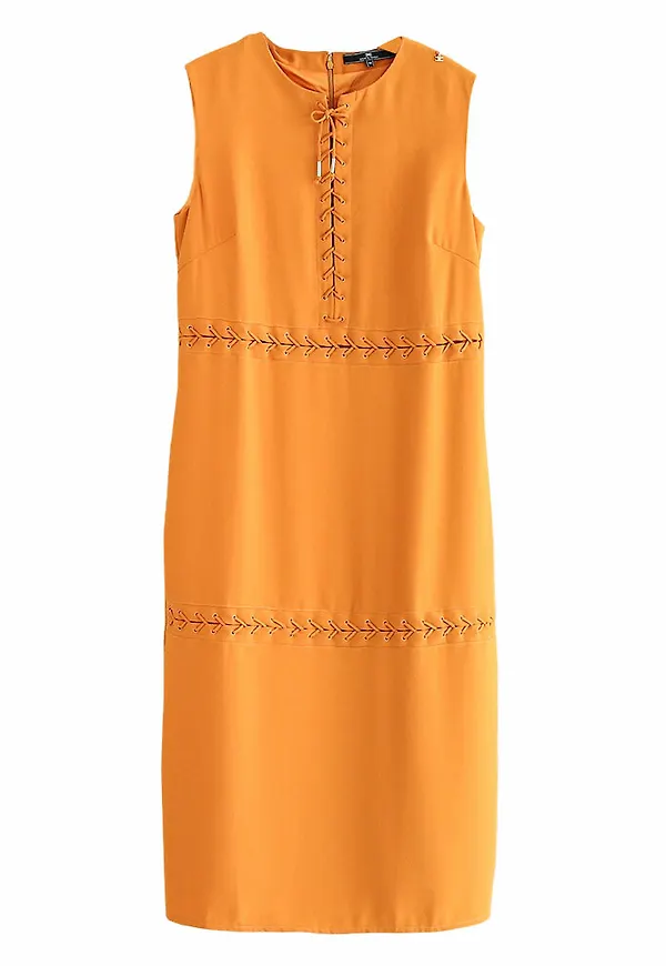 Elisabetta Franchi - Klänningar - Gul - Dam - Storlek: Xl,L,S