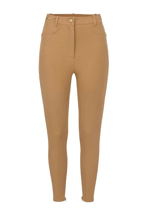 Elisabetta Franchi - Kostymbyxor - Brun - Dam - Storlek: Xs,2Xs