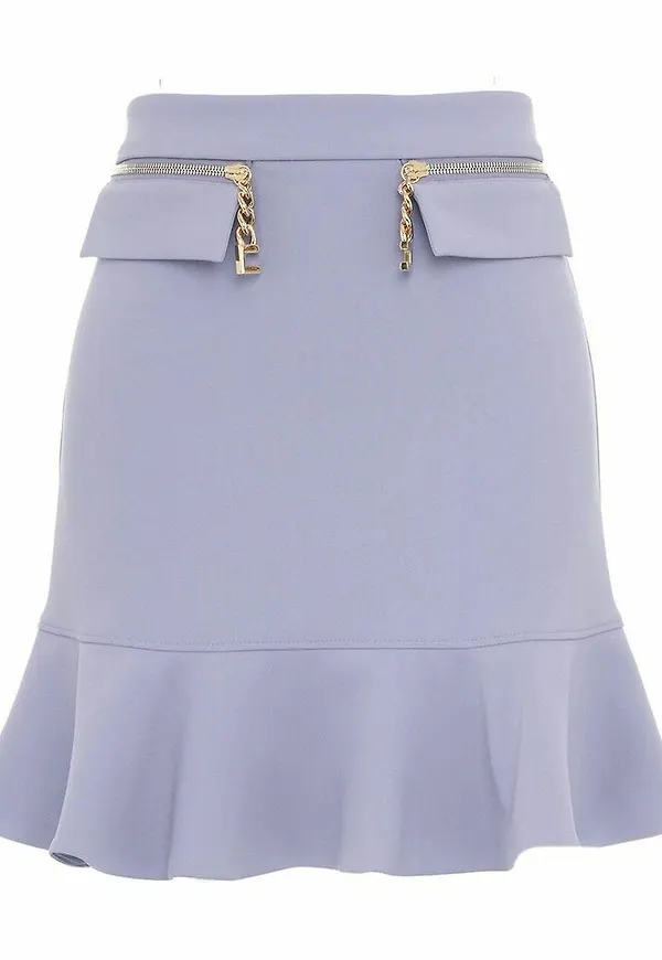 Elisabetta Franchi - Minikjolar - Lila - Dam - Storlek: Xs,L,M