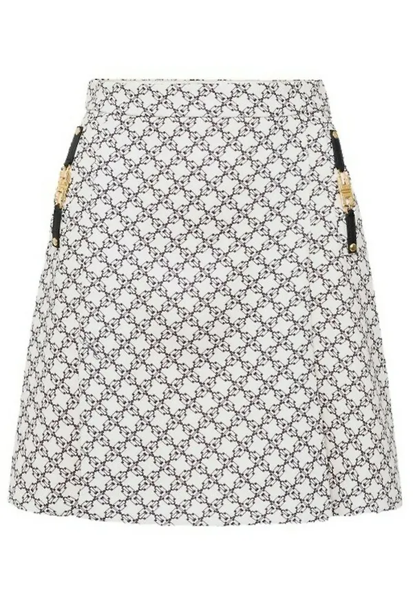 Elisabetta Franchi - Minikjolar - Vit - Dam - Storlek: S
