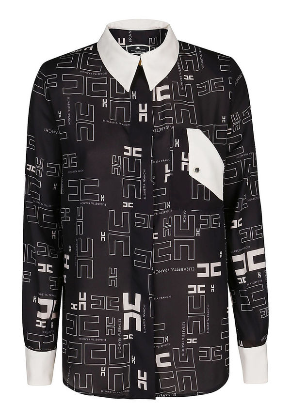 Elisabetta Franchi - Skjortor - Svart - Dam - Storlek: XS