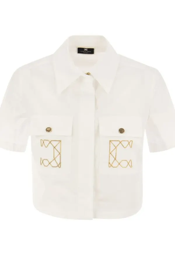 Elisabetta Franchi Blouses Vit, Dam