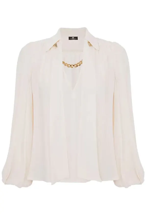 Elisabetta Franchi blus Vit, Dam