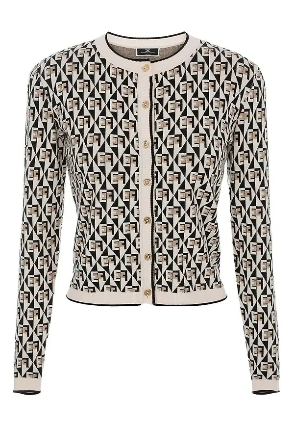 Elisabetta Franchi Cardigan Svart, Dam
