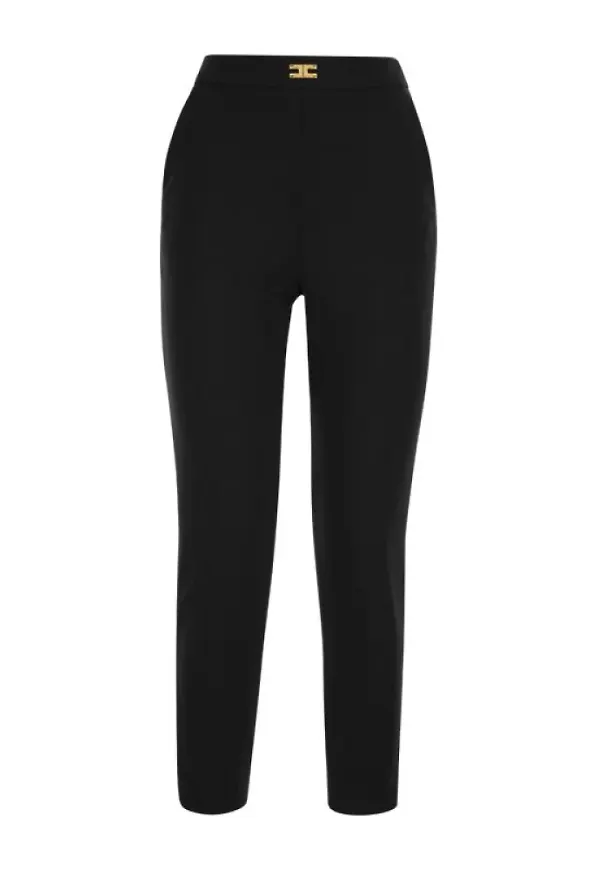Elisabetta Franchi Chinos Svart, Dam
