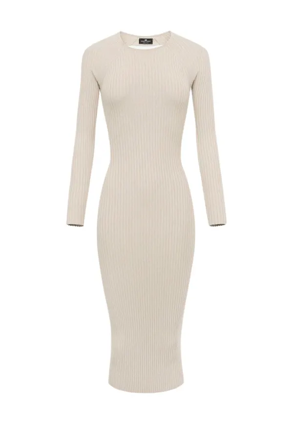 Elisabetta Franchi Dagklänning Beige, Dam