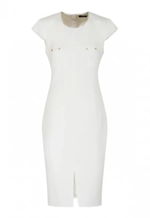 Elisabetta Franchi Dresses Vit, Dam