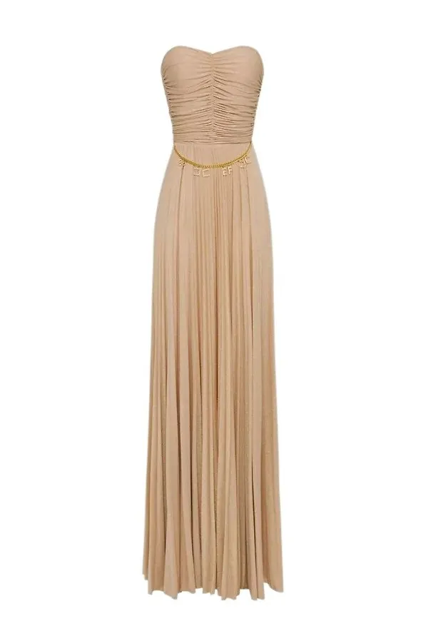 Elisabetta Franchi Gowns Beige, Dam