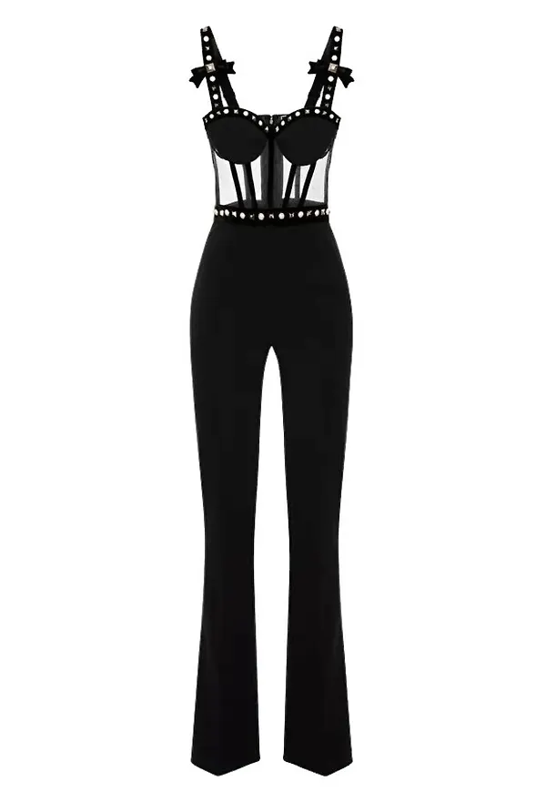 Elisabetta Franchi Jumpsuits Svart, Dam