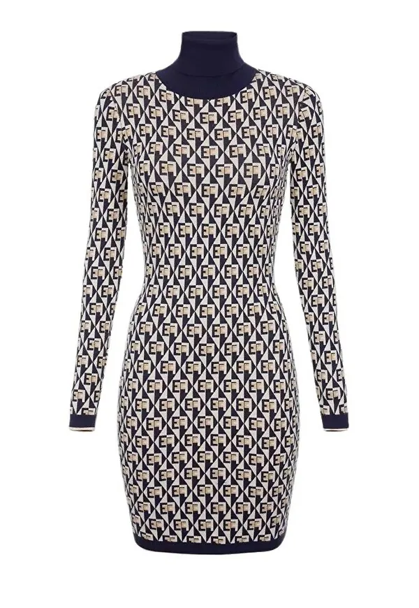 Elisabetta Franchi Knitted Dresses Svart, Dam