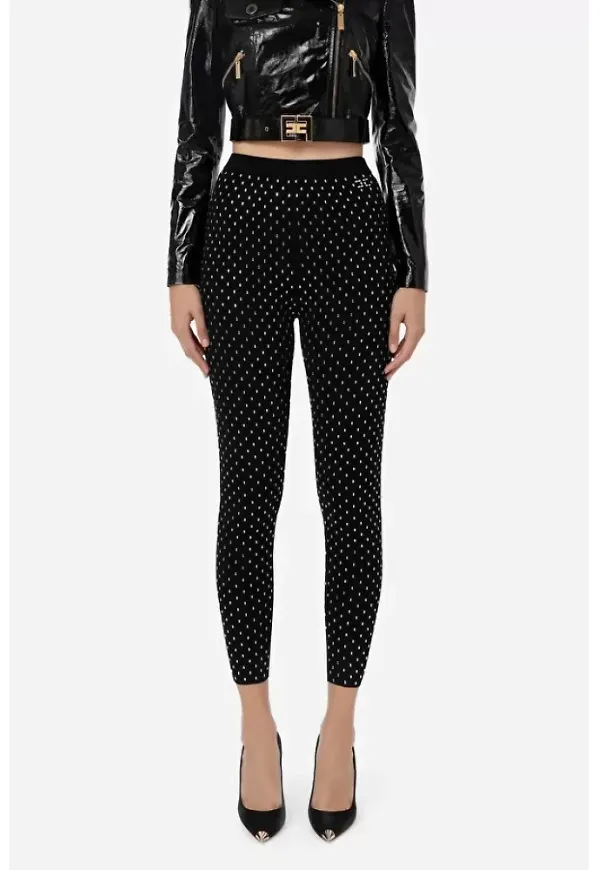 Elisabetta Franchi Leggings Svart, Dam