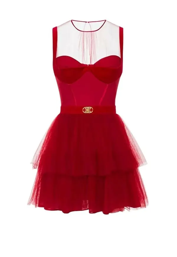 Elisabetta Franchi Party Dresses Röd, Dam